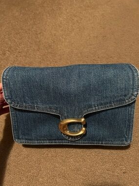 Coach Denim Chain Tabby Shoulder Bag